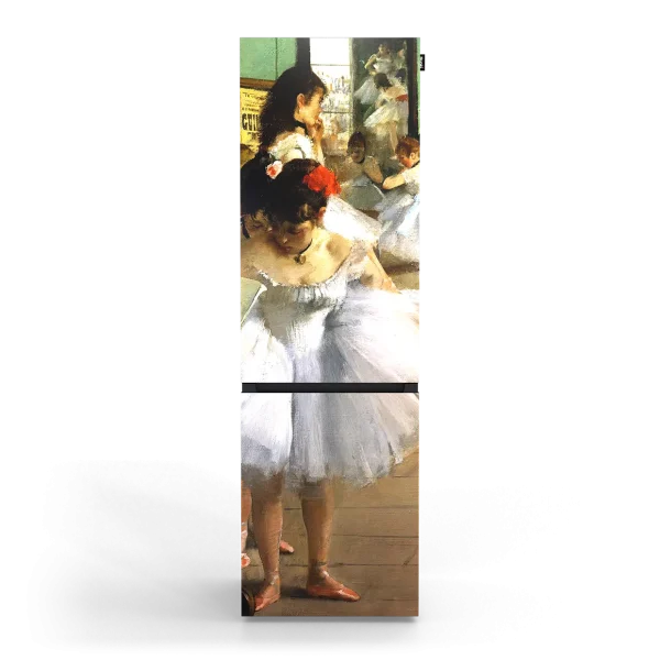 Large design koelkast met schilderij De Dansles van Degas – artistiek en charmant