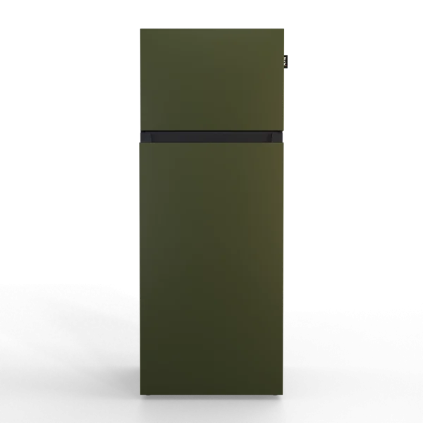 Nunki medium koelkast in matte militaire groene kleur